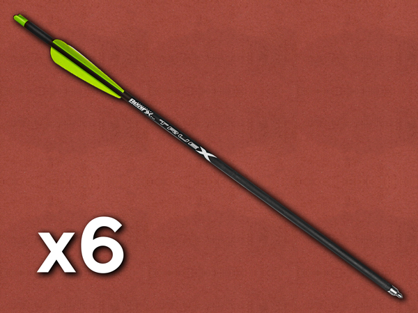 [EK Archery] 20" Carbon Crossbow Bolts (6 Pack)