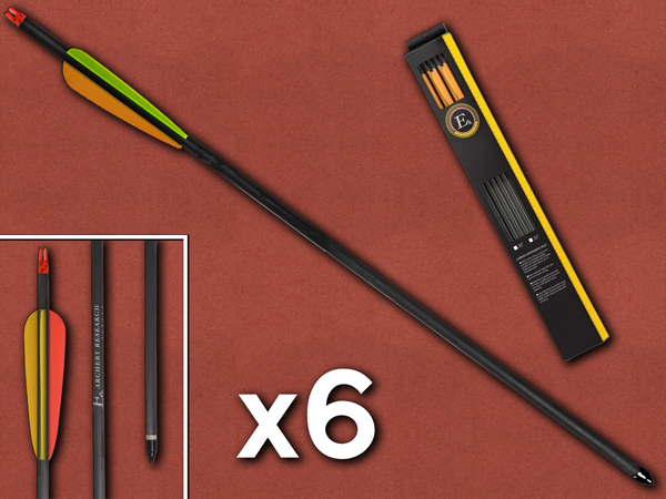[EK Archery] 30" Carbon Arrows for Recurve/Compound (6 Pack)