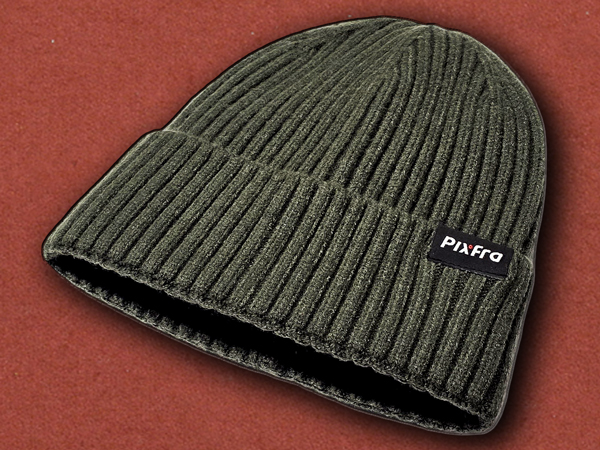 [PixFra] Warm Soft OD Green Thermal Beanie
