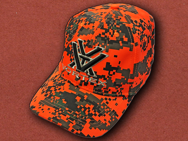 [Vortex Scopes] Orange Digi Camo Baseball Cap, Embroidered Logo