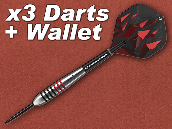 [Darts Corner] Astrofire Darts, Steel Tip, Black & Red 29g / 31g