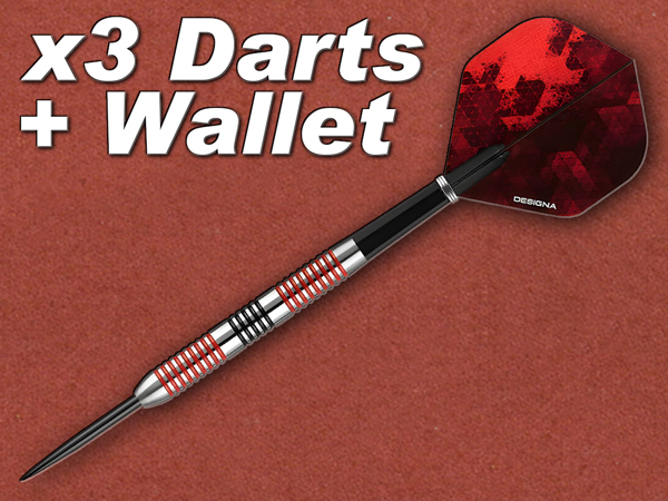 [Designa] Vampires V2 Darts, Steel Tip, M2, 90% Tungsten 25g