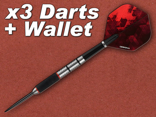 [Designa] Vampires V2 Darts, Steel Tip, M3, 90% Tungsten 27g