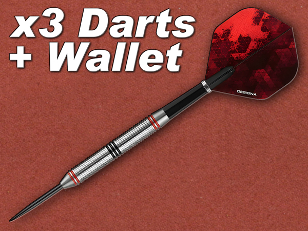 [Designa] Vampires V2 Darts, Steel Tip, M4, 90% Tungsten 26g