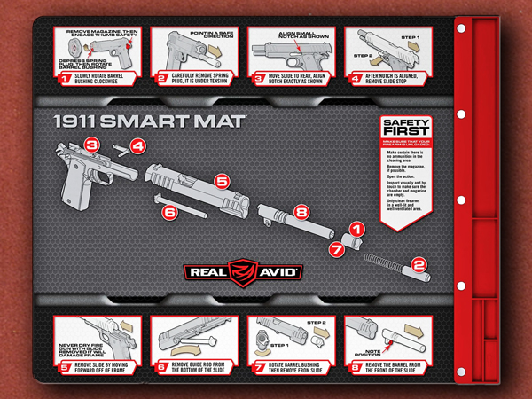 [Real Avid] 1911 Smart Mat Cleaning Mat Parts Tray