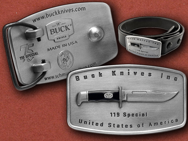 [Buck] 119 Special Belt Buckle 75th Anniversary Limited Edition