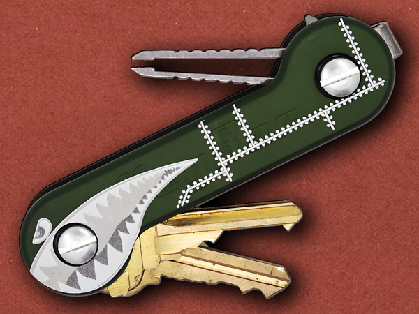 [KeyBar] Bomber Green Anodized Aluminium Key Holder