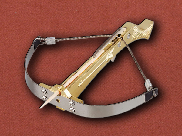 [Duncans] Miniature Crossbow Gold, Fires Toothpicks