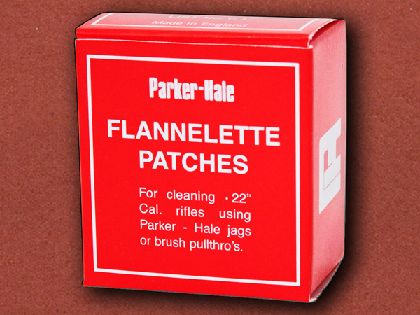 .22 [Parker Hale] Flannelette Cleaning Patches, Pre-Cut
