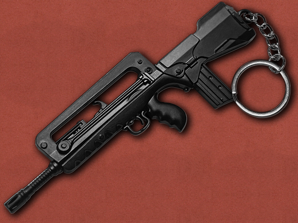 [GunRing] Premium FAMAS F-1 Assault Rifle (Bullpup) Keychain