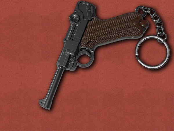 [GunRing] Premium Luger 9mm Pistol Keychain