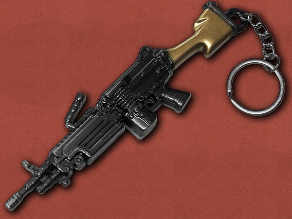 [GunRing] Premium M249 Para Machine Gun Keychain