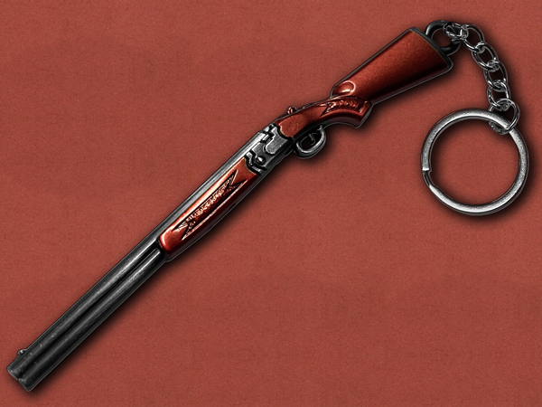 [GunRing] Premium Over & Under Double Barrel Shotgun Keychain