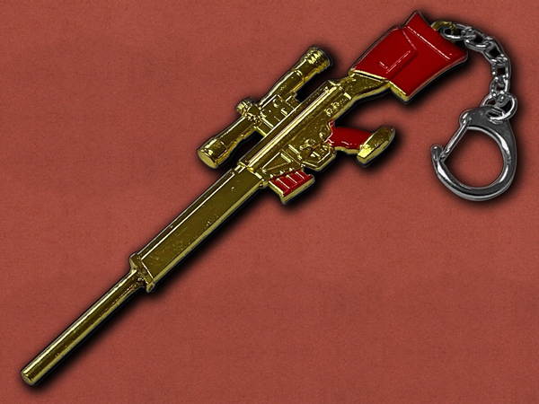 [GunRing] H&K PSG1 Gold Keychain