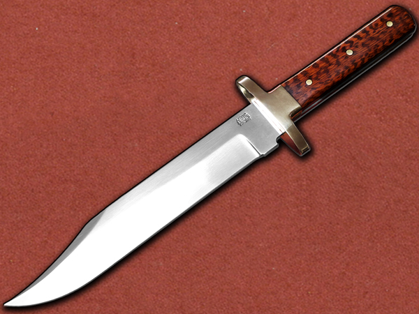 [Arthur Wright & Son] Large Sheffield Steel Bowie Snakewood