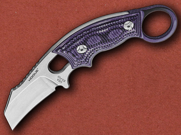 [Hogue] 154CM Ex-F03 Hawkbill, Purple G10 Karambit