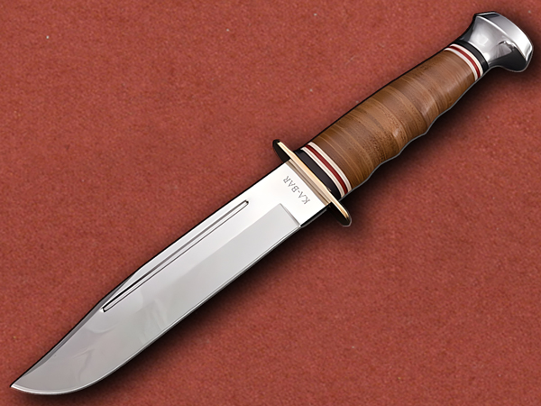 [KA-BAR] Marine Hunter, 4116 Stainless Blade, Leather Handle