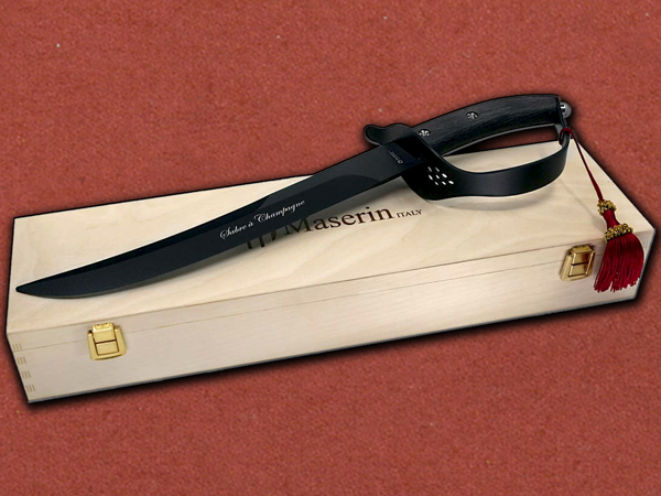 [Maserin] Sommelier Champagne Sabre Midnight, Made in Italy