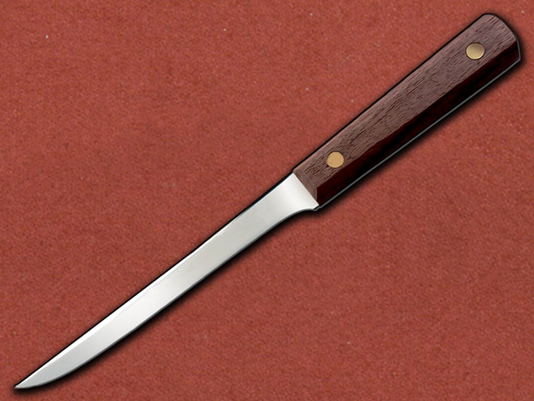 [Old Hickory] Fish Fillet Knife, Brown Leather Sheathed