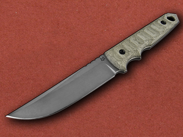 [Fox Knives] Ryu OD Green Canvas Micarta, by Black Roc Knives