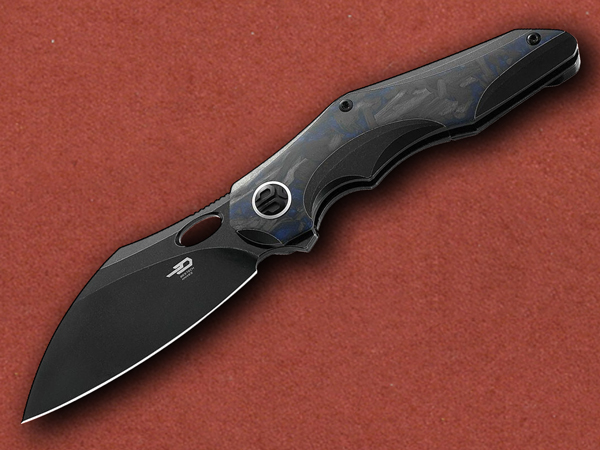 [Bestech] Nogard Framelock, Shredded Carbon Fibre, M390