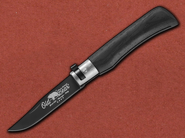 [Old Bear] Black Wood & Nickel Medium Stainless - Made in Italy
