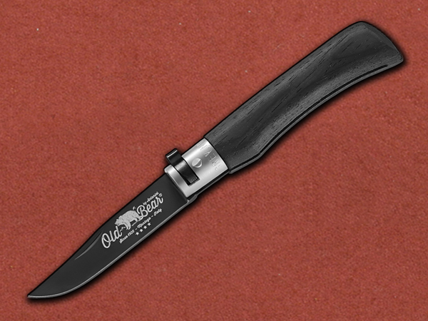 [Old Bear] Black Wood & Nickel Small, Stainless - Made in Italy