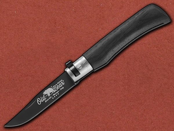 [Old Bear] Black Wood & Nickel Medium Stainless - Made in Italy