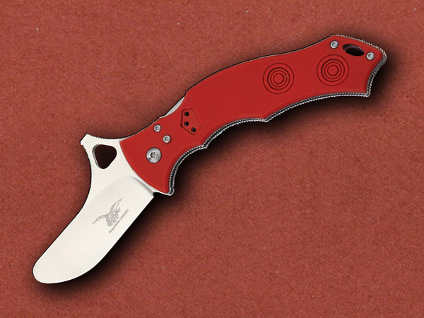 [Bram Frank] Gunting LLC Bowie Standard Trainer Lockback Red