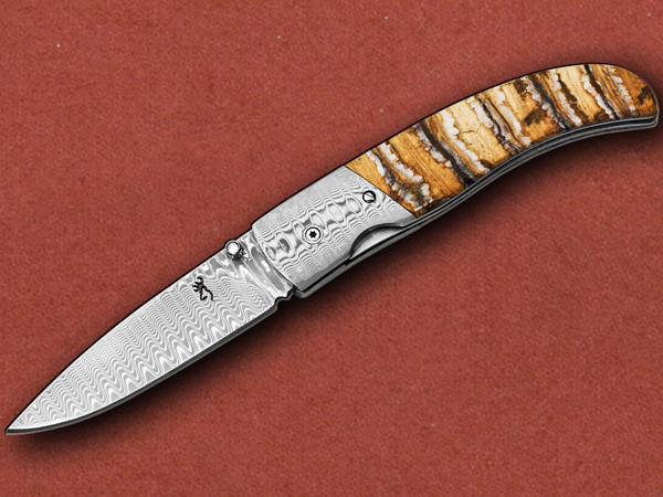 [Browning] Damascus Mammoth Tooth Heirloom, Art Knife