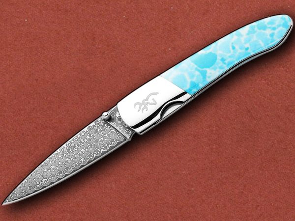 [Browning] Damascus Linerlock Larimar BR0239