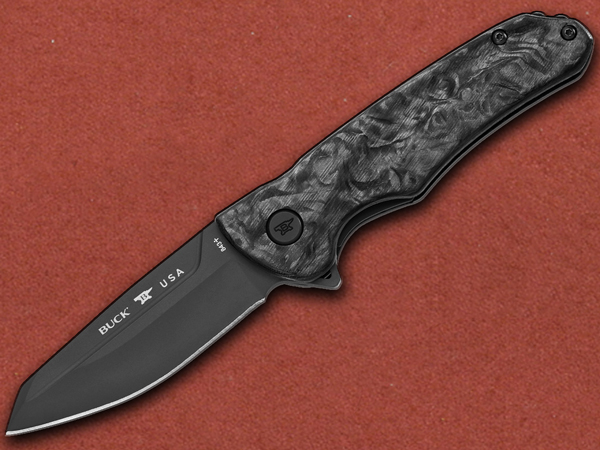 [Buck] Sprint Ops Marbled Carbon Fibre S45VN