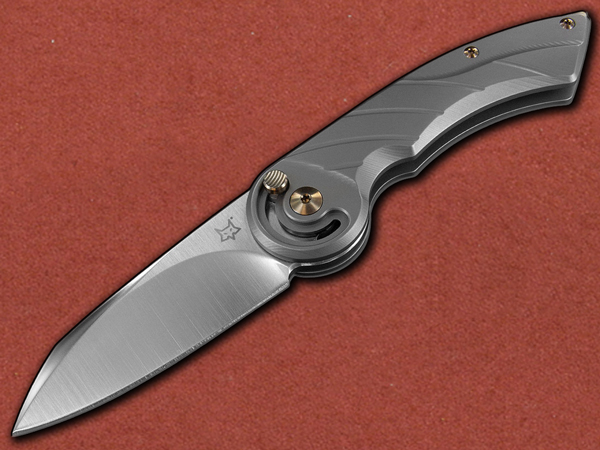 [Fox Knives] Radius Titanium Silver, Bronze Accents, Made in Ita