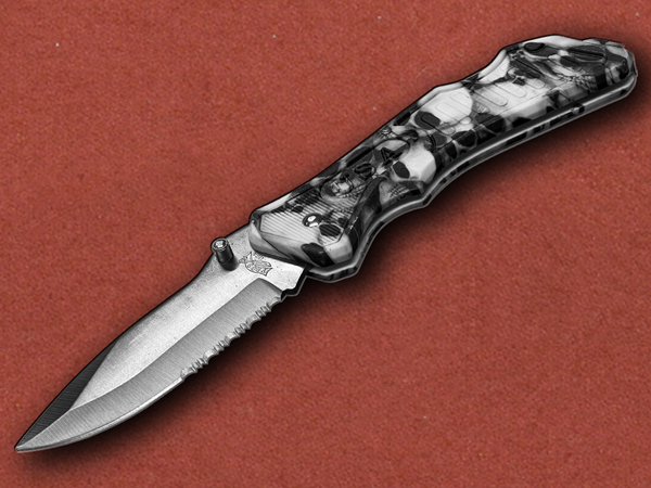 [Frost Cutlery] Buckshot Skull Camo Lockback PS