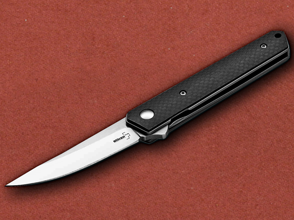 1[Böker Plus] Carbon Fibre Mini Kwaiken D2