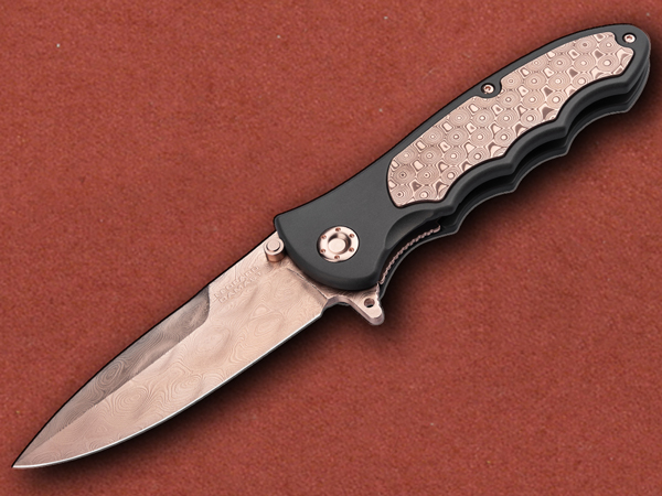 [Böker] Leopard-Damascus Rose Gold, Limited Edition /100