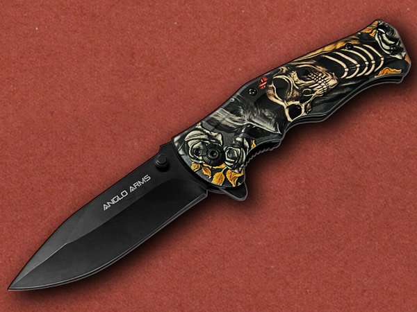 [Anglo Arms] Skull n Roses 3D Knife