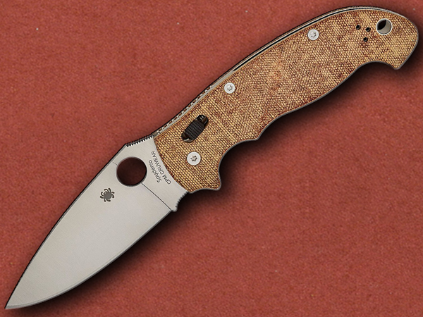 [Spyderco] Manix 2 XL, CPM Cruwear, Brown Canvas Micarta