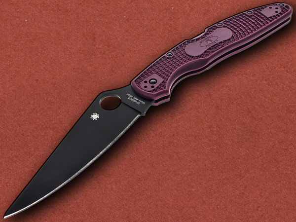 [Spyderco] Police 4 Burgandy FRN, MicroMelt PD-1 (E) Sprint Run
