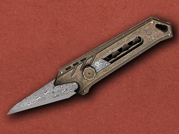 [CIVIVI] Mandate Bronze, Damascus, Replaceable Blades