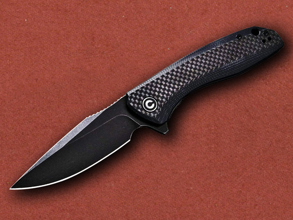 [CIVIVI] Baklash, Black Carbon Fibre, Blackwashed Blade