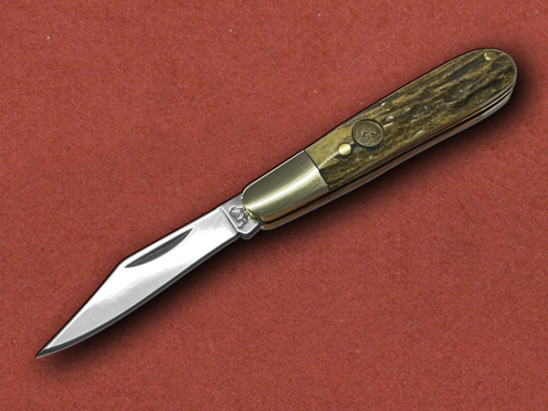 [Hen & Rooster] Mini Stag Antler Luxury Pocket Knife
