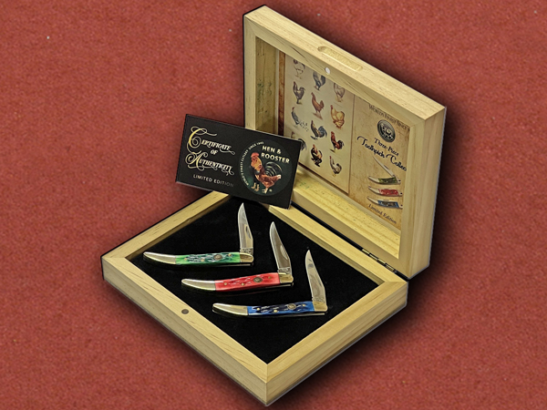 [Hen & Rooster] Toothpick Jigged Bone Collectors Set