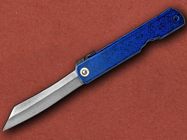 [Higonokami] No 8 Folder Blue Paper Steel
