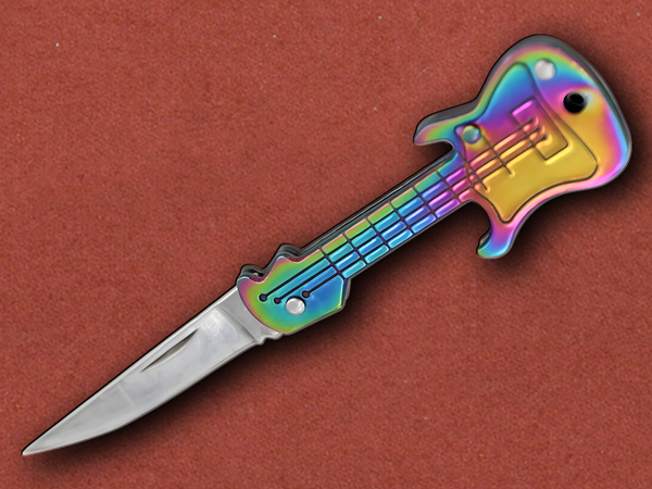 [Duncans] Rainbow Guitar Spectrum Knife, EDC UK Carry Friendly