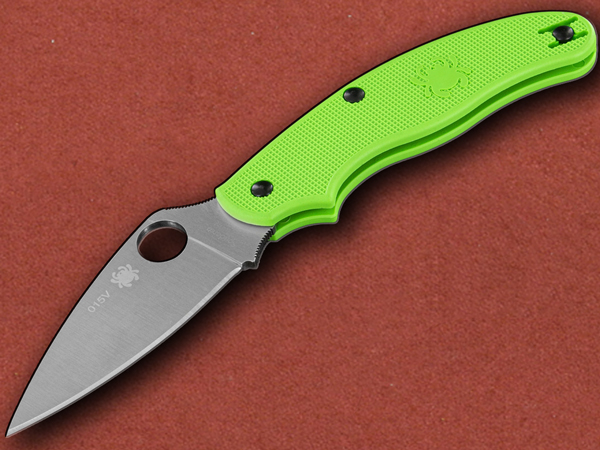 [Spyderco] UK Pen Knife, Drop Point Salt Green, LC200N (UKPK)