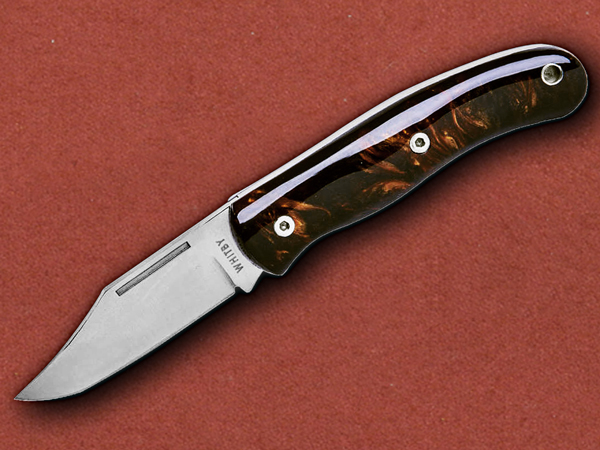 9999[Whitby&Co] Resin Slipjoint Drop Point