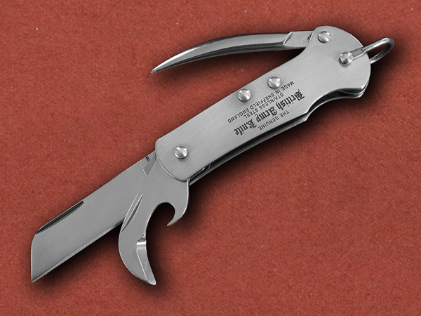 [Sheffield England] Genuine British Army Knife w/ Marlin Spike