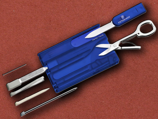 [Victorinox] Swiss Card Classic Blue, Transparent (TP)