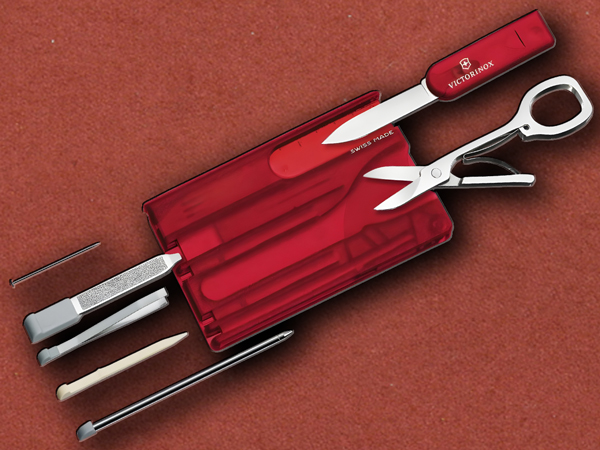 [Victorinox] Swiss Card Classic Red, Transparent (TP)